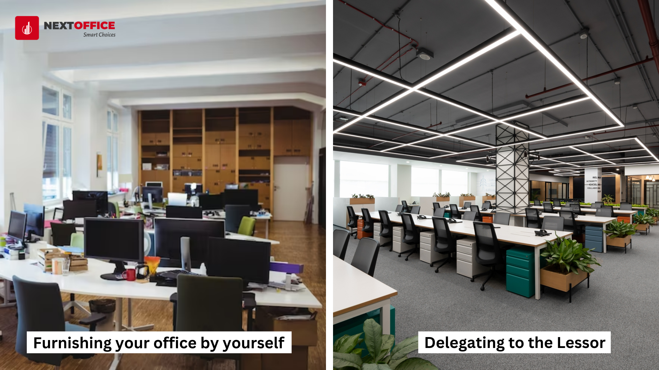 Office Furnishing Dilemma: To Invest or Delegate to the Lessor?